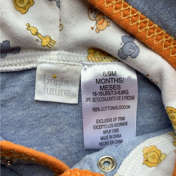 Bright Future Hoodie Size 6-9 Months 6M to 9M - Picture 2 of 3